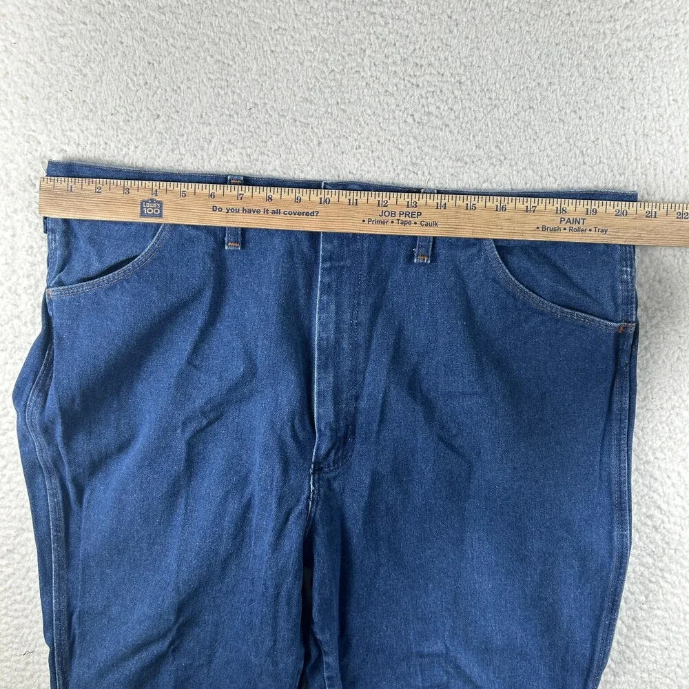 Vintage Wrangler Jeans Mens 42x36 Bootcut Cowboy Scovill Zipper USA 82611NV 70s
